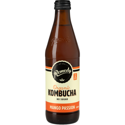 Remedy Mango Passion Organic Kombucha 330ml