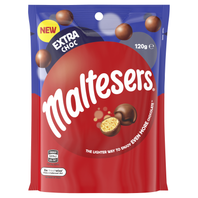 Maltesers Extra Choc Chocolate Pouch 120g