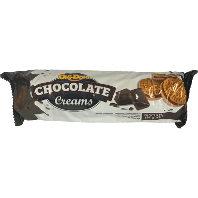 Oki Doki Chocolate Creams Biscuits 154g