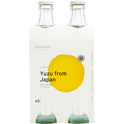 StrangeLove Yuzu From Japan Lo-Cal Soda 4 x 300ml