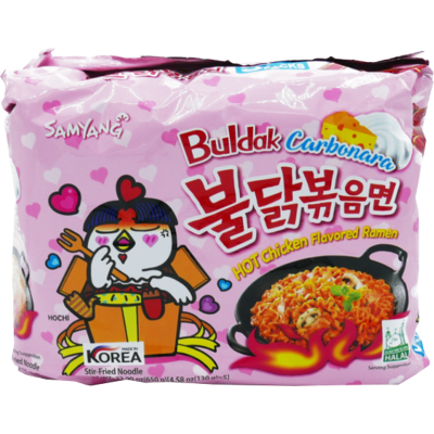 Samyang Buldak Carbonara Hot Chicken Ramen Noodles 650g