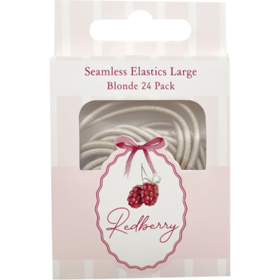 Korbond Redberry Seamless Elastics Large Blonde 24pk