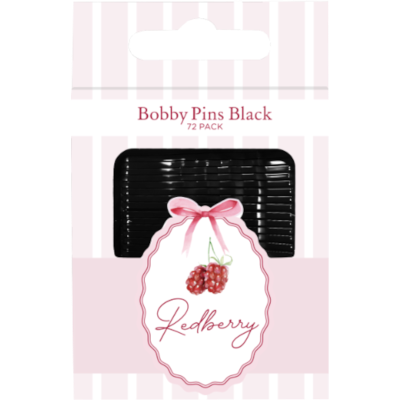 Korbond Redberry Bobby Pins Black 72pk