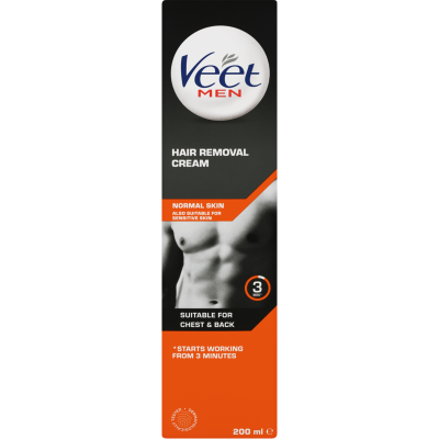 Veet Men Normal Skin Chest & Back Hair Removal Cream 200ml