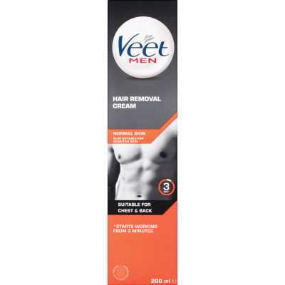 Veet Men Normal Skin Chest & Back Hair Removal Cream 200ml