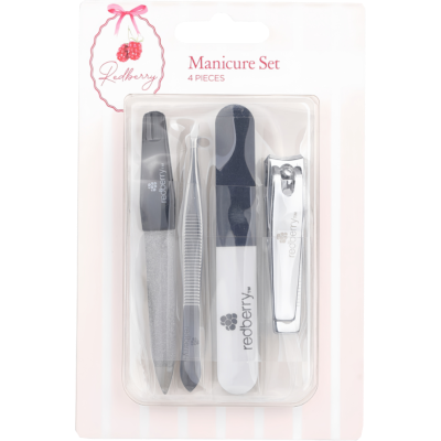 Korbond Redberry Manicure Set 4pk