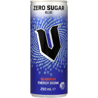 V Zero Sugar Blue Guarana Energy Drink 250ml