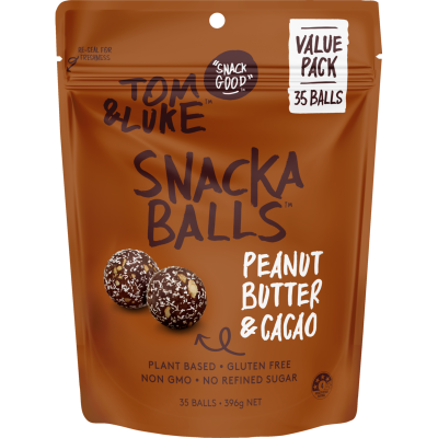 Tom & Luke Peanut Butter & Cacao Snackaballs 396g