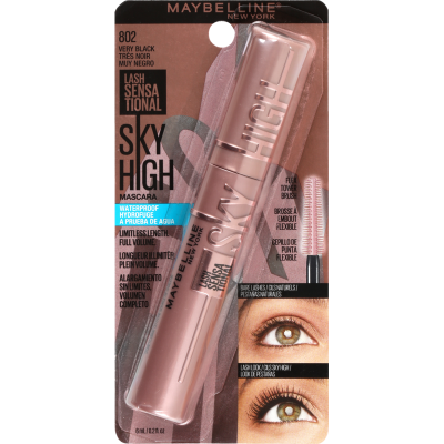 Maybelline New York Sky High Very Black Waterproof Mascara 6ml