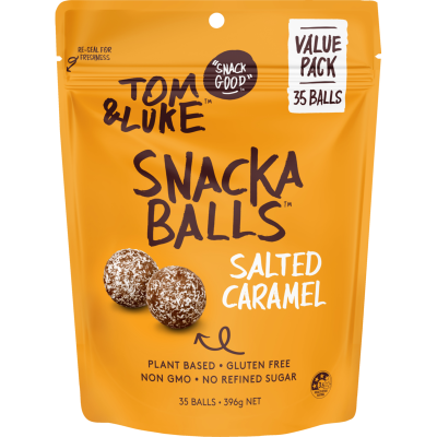 Tom & Luke Salted Caramel Snackaballs 396g