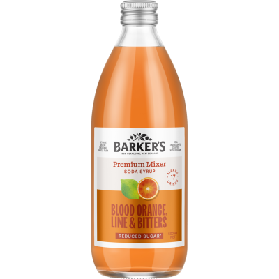 Barker's Blood Orange Lime & Bitters Premium Mixer 500ml