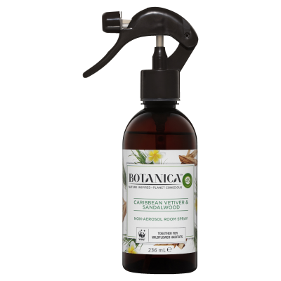 Botanica Caribbean Vetiver & Sandalwood Non-Aerosol Room Spray 236ml