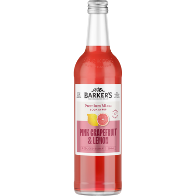 Barker's Pink Grapefruit & Lemon Premium Mixer 500ml