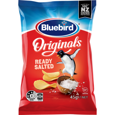Bluebird Originals Ready Salted Potato Chips 45g
