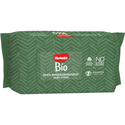 Huggies Bio Baby Wipes 64pk