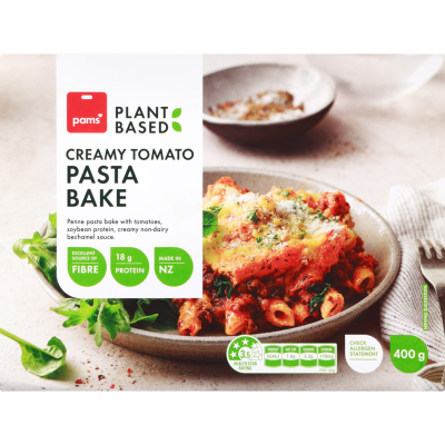 Pams Plant Based Creamy Tomato Pasta Bake 400g