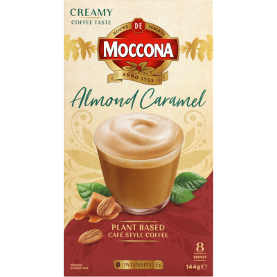 Moccona Café Classics Almond Caramel Coffee Sachets 8pk BB 11/02/2025