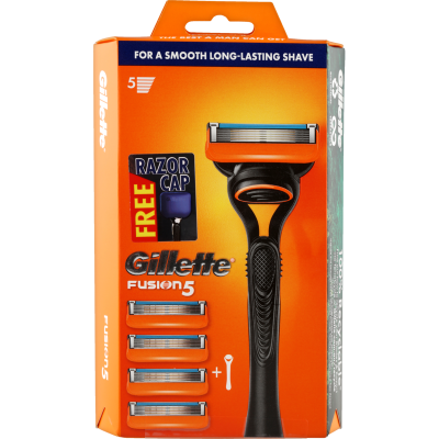 Gillette Fusion 5 Razor And 4 Cartridges 1pk