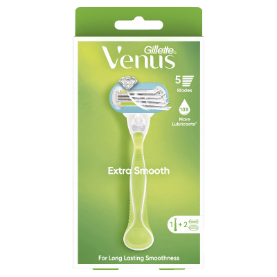 Gillette Venus Extra Smooth Razor And 2 Cartridges 1pk