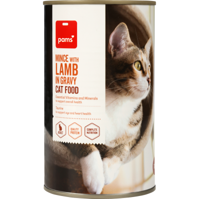 Pams Mince With Lamb In Gravy Cat Food 700g