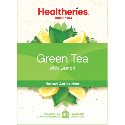 Healtheries Green Tea with Lemon Tea Bags 40pk