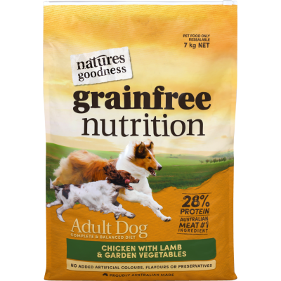Natures Goodness Chicken with Lamb and Garden Vegetable Adult Dog Food 7kg