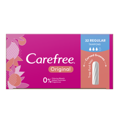 Carefree Original Regular Tampons 32pk