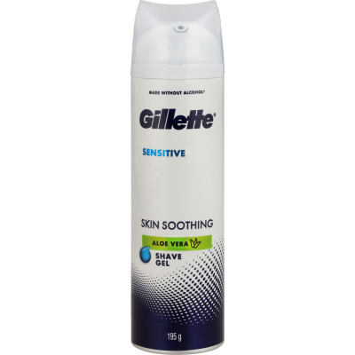 Gillette Sensitive Skin Soothing Aloe Vera Shave Gel 195g