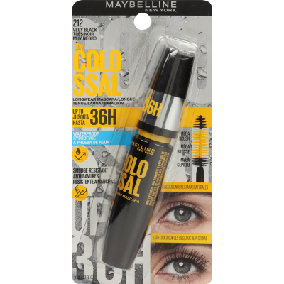Maybelline New York Colossal 36H Very Black Waterproof Mascara 8ml