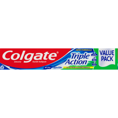 Colgate Triple Action Original Mint Toothpaste 210g