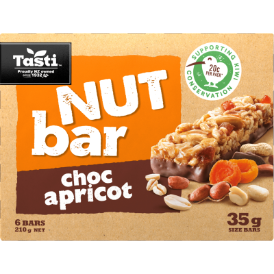 Tasti Choc Apricot Nut Bar 210g