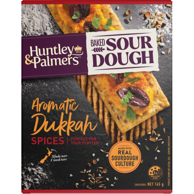 Huntley & Palmers Aromatic Dukkah Spices Baked Sour Dough Crackers 145g