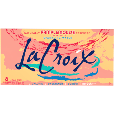 La Croix Sparkling Pamplemousse (Grapefruit ) Water 8 x 355ml