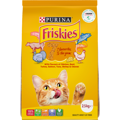 Purina Friskies 7 Favourites Adult Dry Cat Food 2.5kg