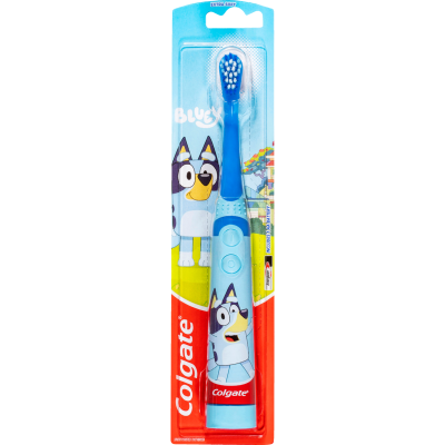 Colgate Kids Bluey Battery Powered Electric Toothbrush Extra Soft 3+ years 1pk