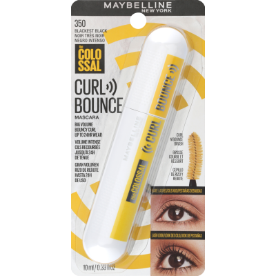 Maybelline New York Colossal Curl Bounce Blackest Black Waterproof Mascara 10ml