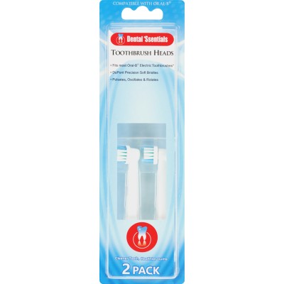 Dental 'Ssentials Toothbrush Heads 2pk