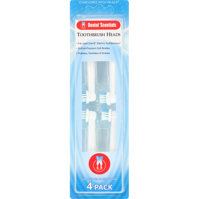Dental 'Ssentials Toothbrush Heads 4pk