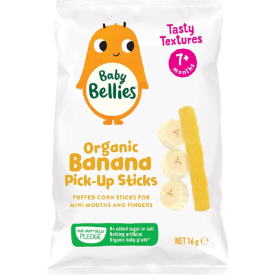 Organic Banana Softcorn Puffs for 10+ Months Baby Snacks