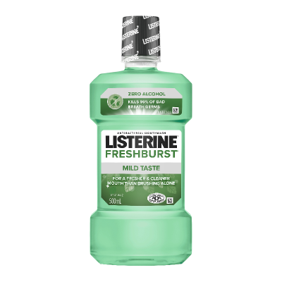 Listerine Freshburst Zero Alcohol Mouthwash 500ml