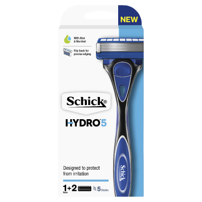 Schick Hydro 5 Razor +2 Cartridges 1pk