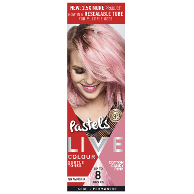 Schwarzkopf Live Pastels Cotton Candy Pink Semi Permanent Colour 75ml