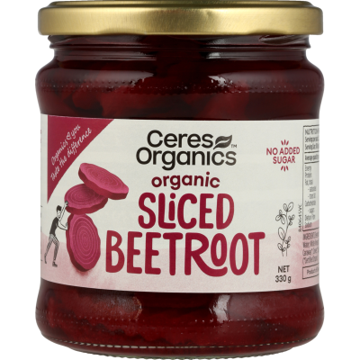 Ceres Organics Sliced Beetroot 330g