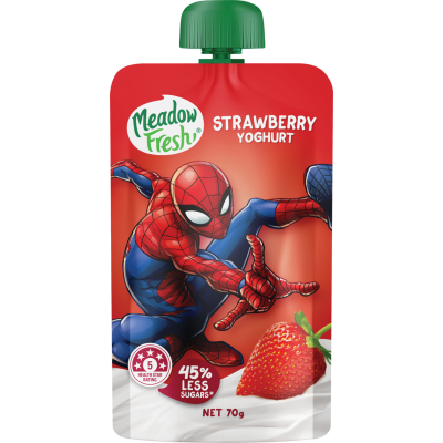 Meadow Fresh Strawberry Yoghurt Pouch 70g