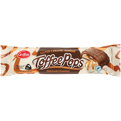Griffin's Toffee Pops Salted Caramel Sundae Chocolate Biscuits 200g