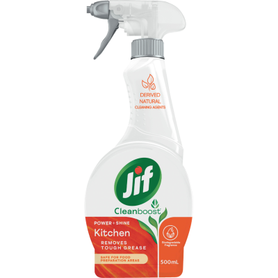 Jif Cleanboost Power & Shine Kitchen Surface Spray 500ml