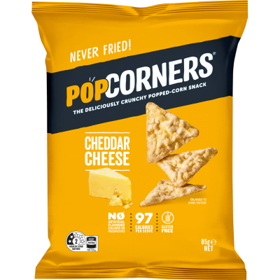 Popcorners Cheddar Cheese Popcorn Chips 85g