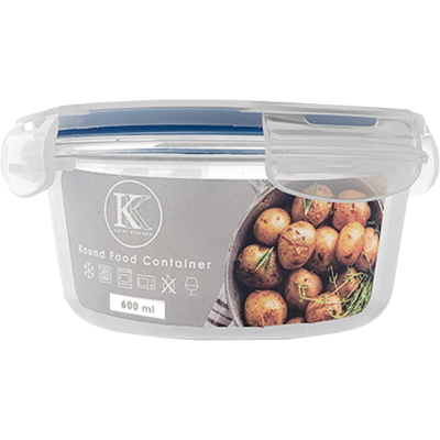 Kate's Kitchen Round 600ml Food Container 1pk