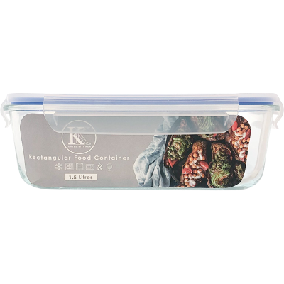 Kate's Kitchen Rectangular Food Container 1.5l 1pk