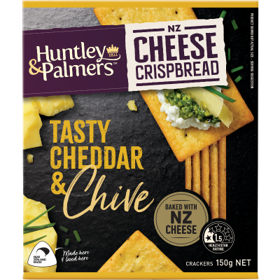 Huntley & Palmers Tasty Cheddar & Chive Crispbread 150g